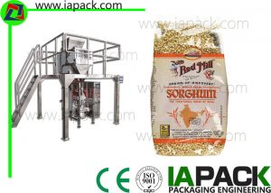 Punch Grain Packaging Machine 1500 Watt avtomatik Multihead Weigher ilə